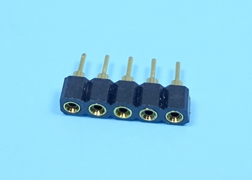 2.54mm SIP SOCKET Single Row Round Pin (Gold Plated)